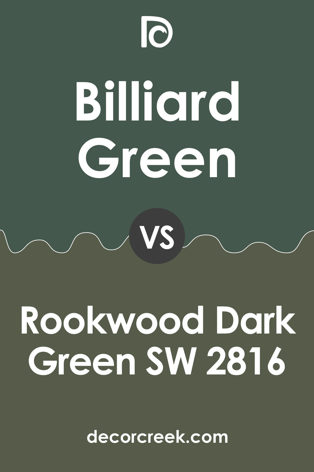 Billiard Green vs Rookwood Dark Green