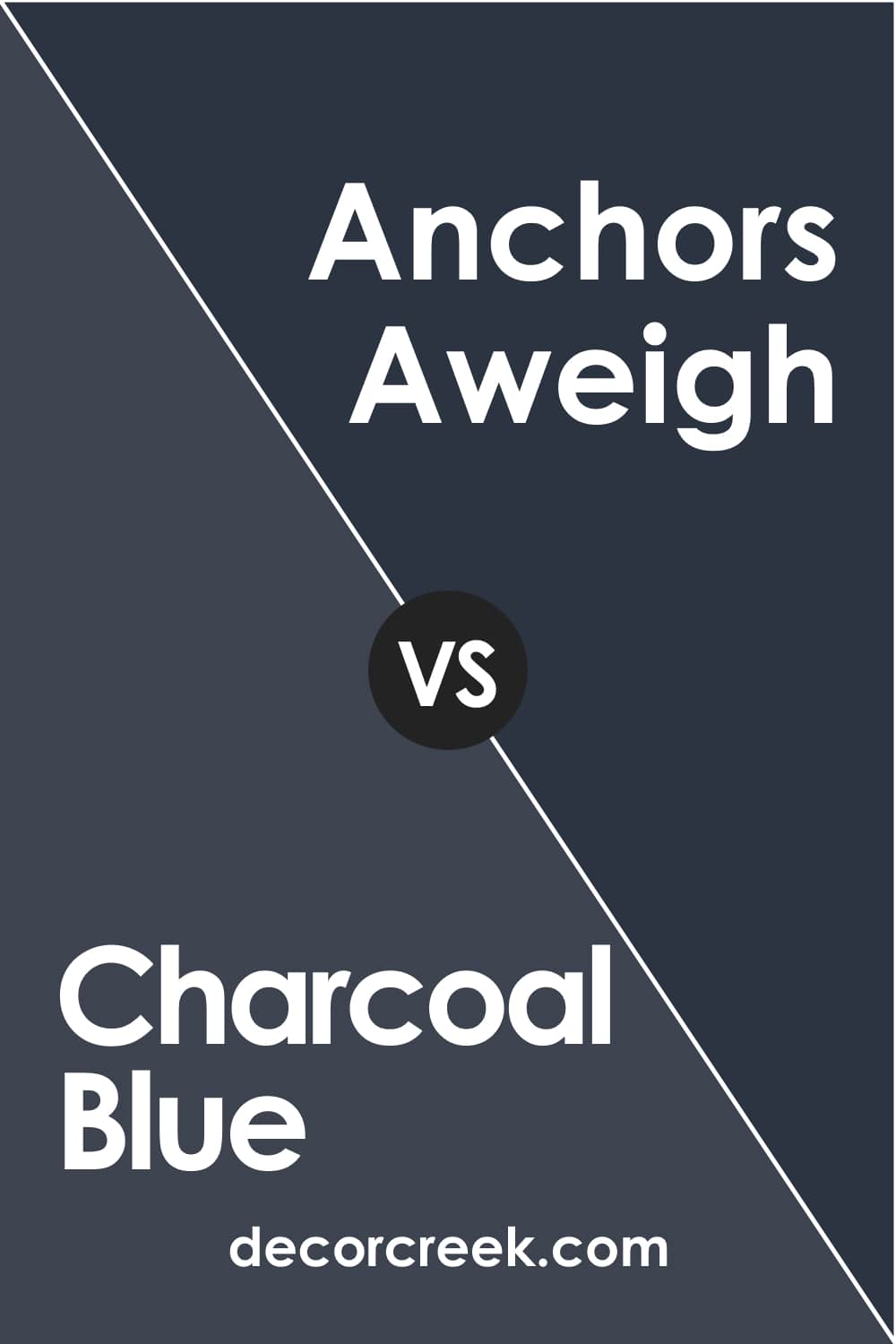 Charcoal Blue vs Anchors Aweigh