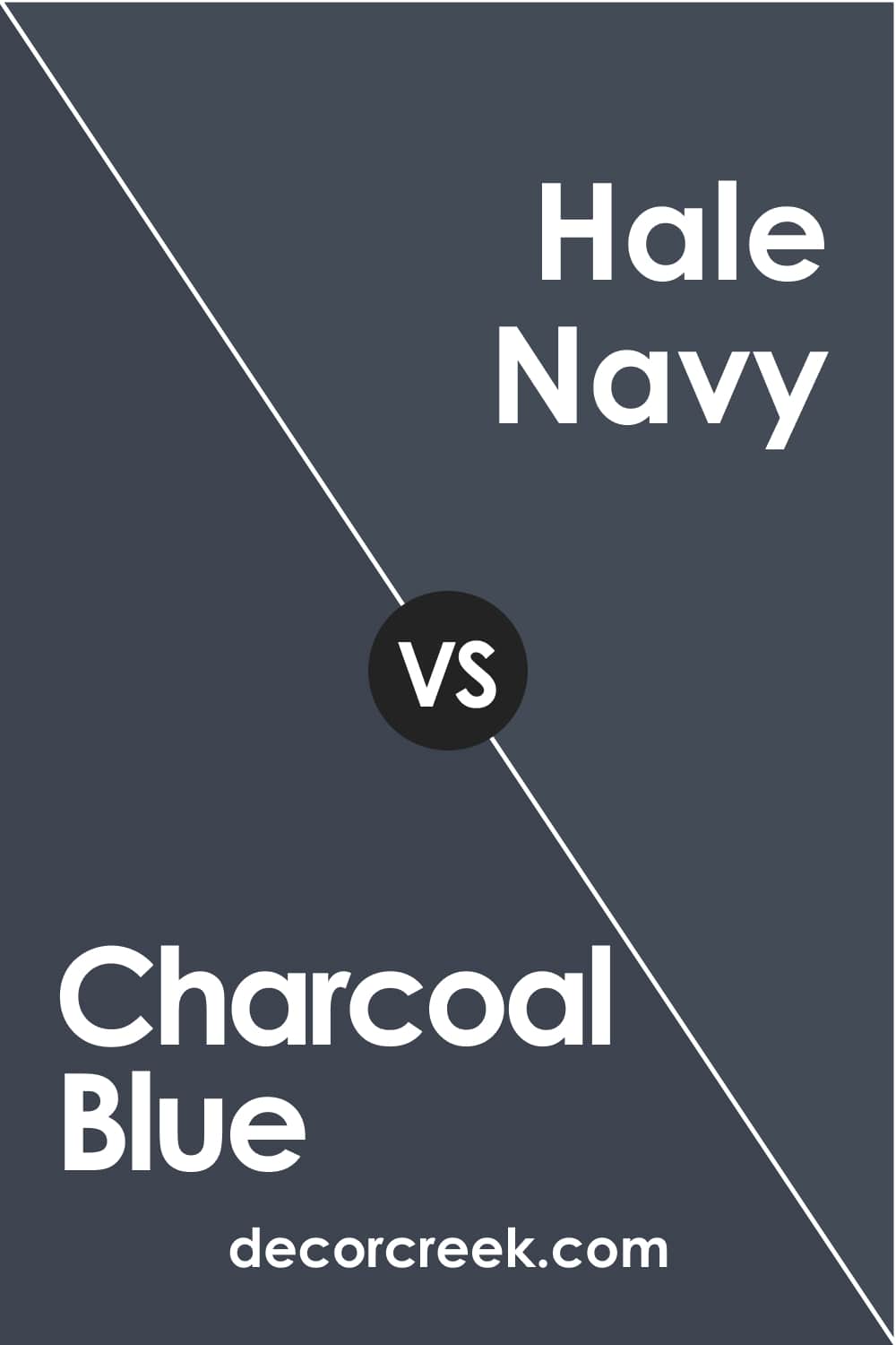 Charcoal Blue vs Hale Navy