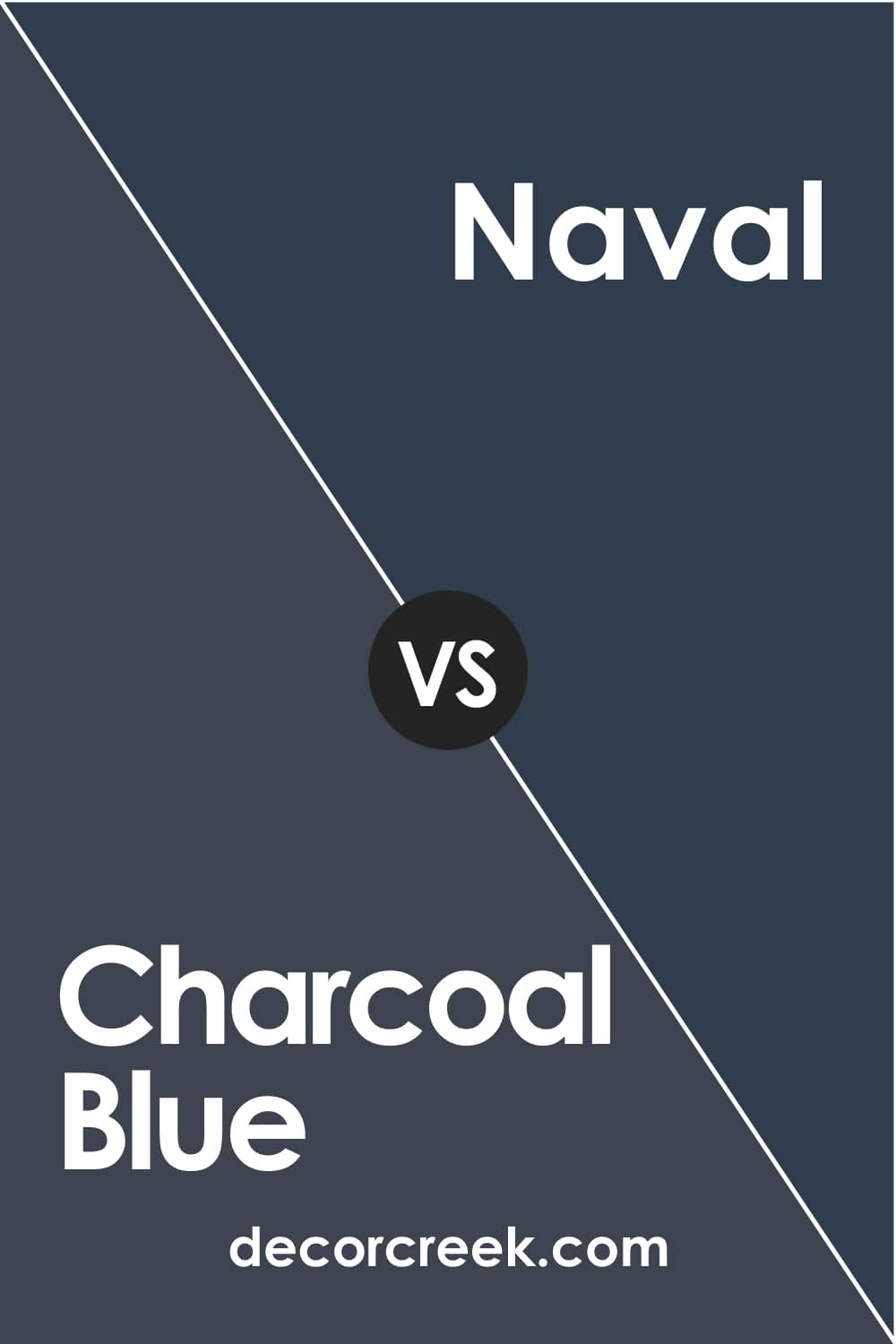 Charcoal Blue vs Naval