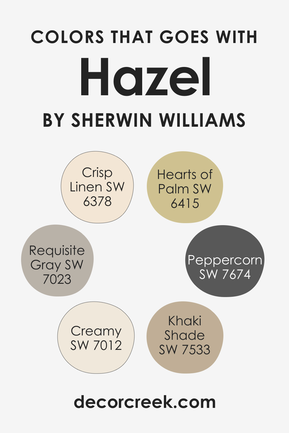 Colors That Go With SW 6471 Hazel