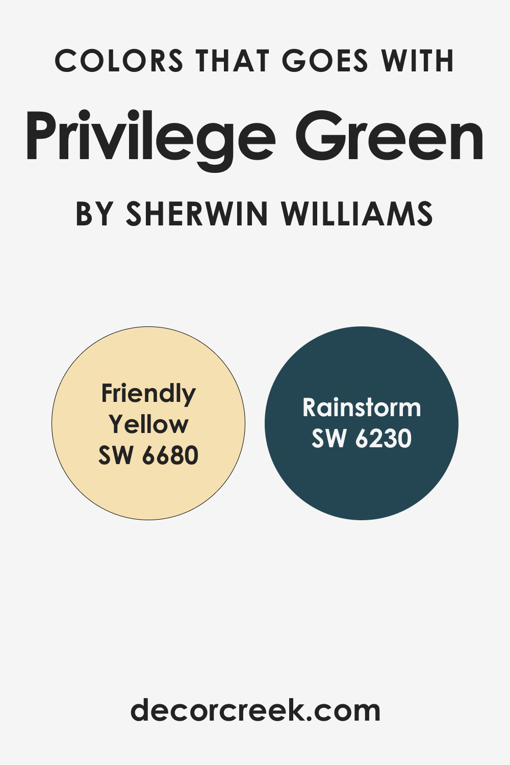 Colors That Go With SW Privilege Green