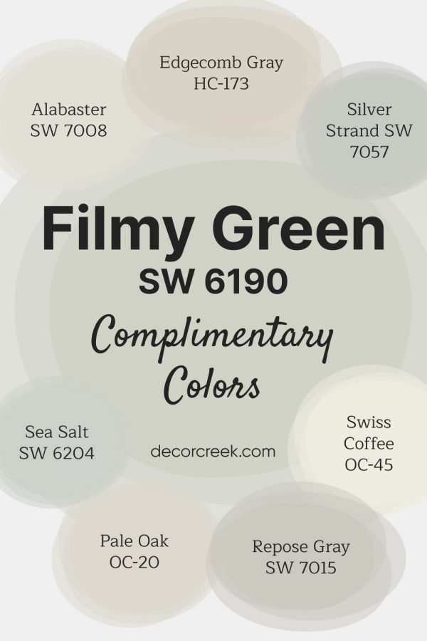 Filmy Green SW 6190 Paint Color by Sherwin-Williams