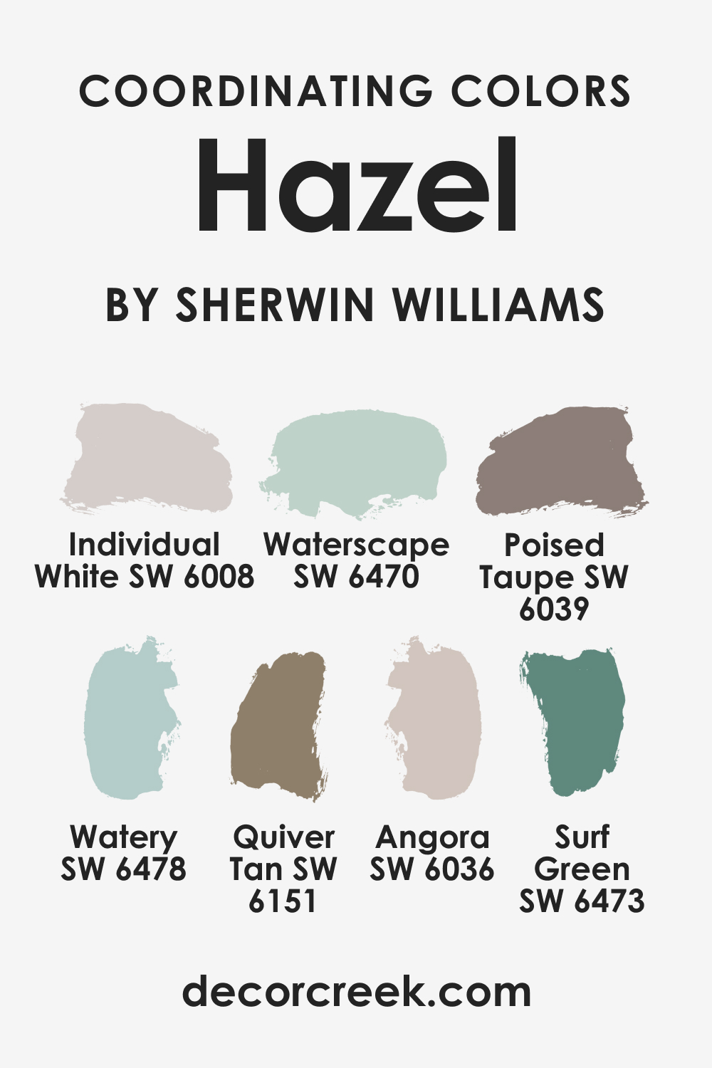 SW 6471 Hazel Paint of Coordinating Colors