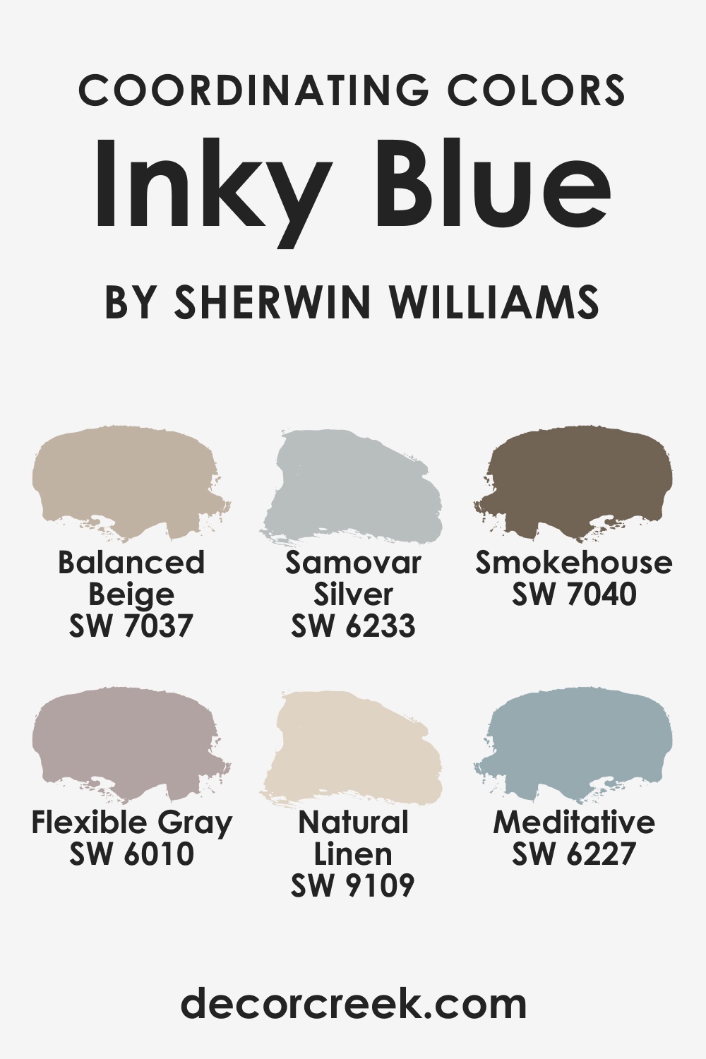 Inky Blue SW 9149 Coordinating Colors