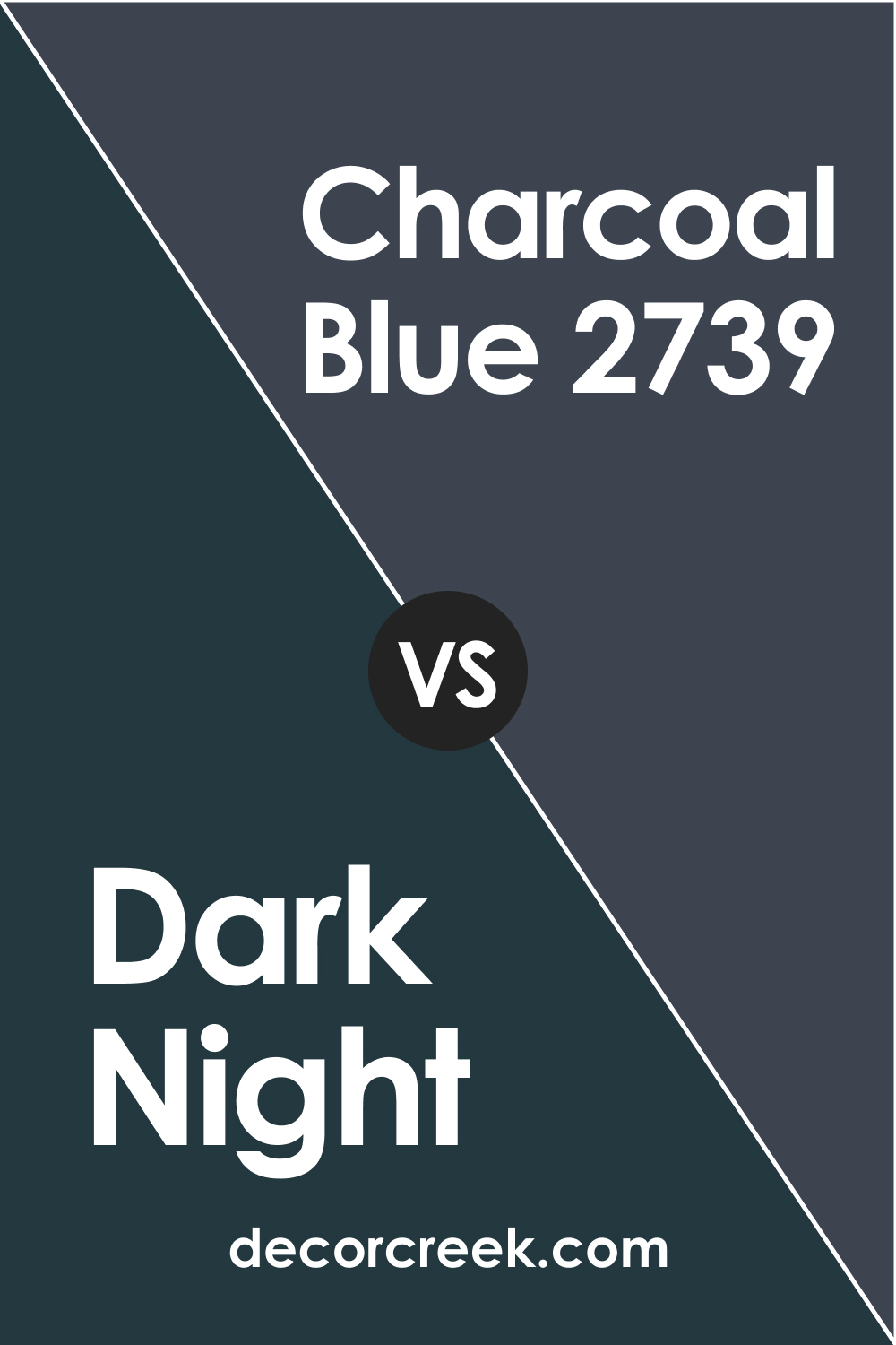 Dark Night vs Charcoal Blue