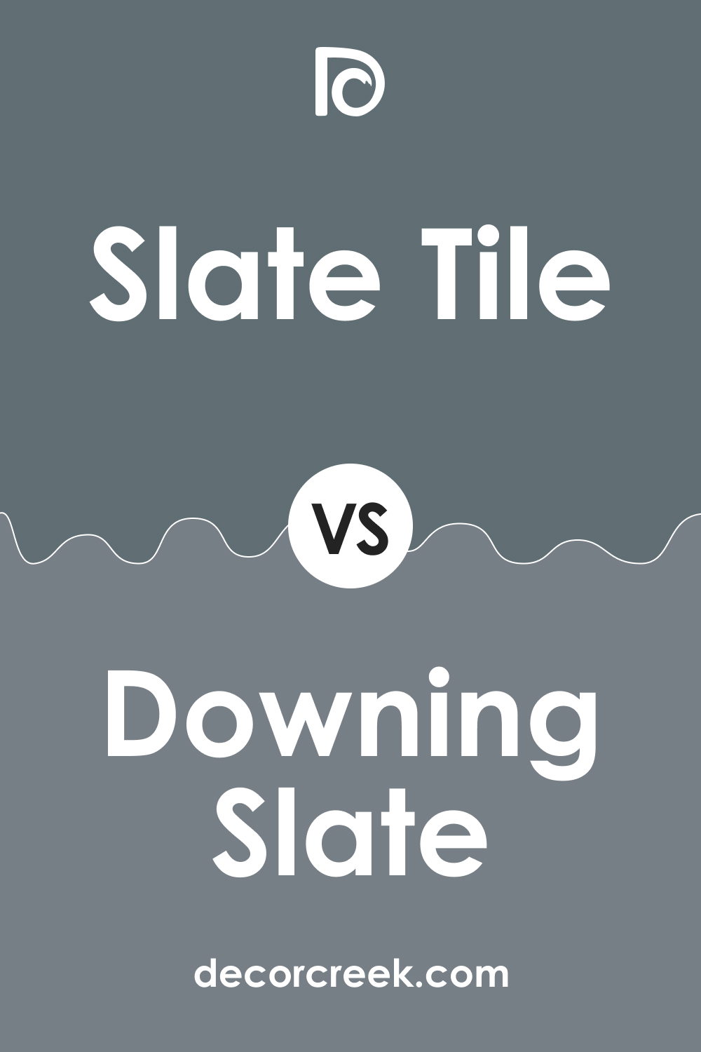 Downing Slate SW 2819 vs Slate Tile SW 7624 by Sherwin Williams