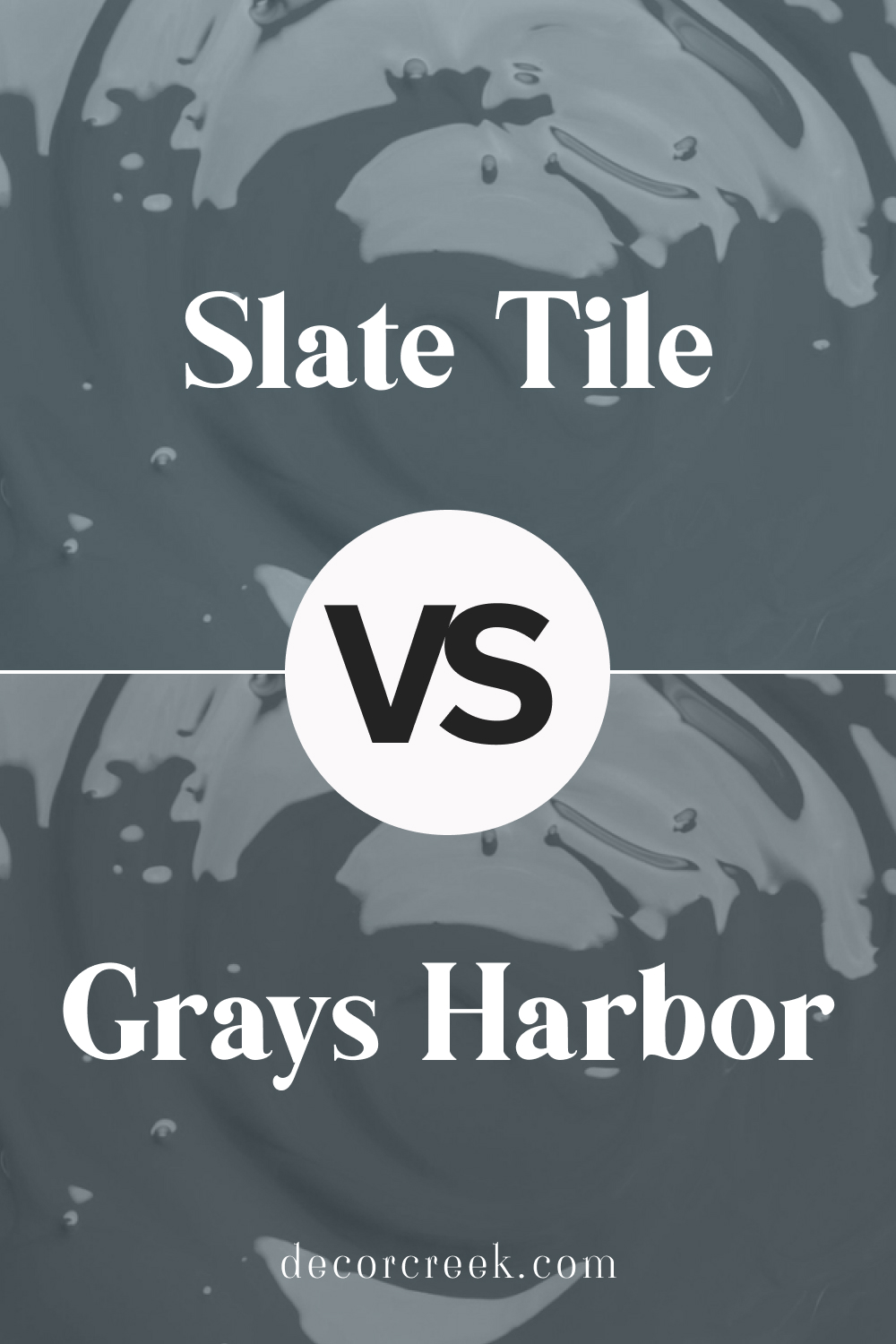 Grays Harbor SW 6236 vs Slate Tile SW 7624 by Sherwin Williams