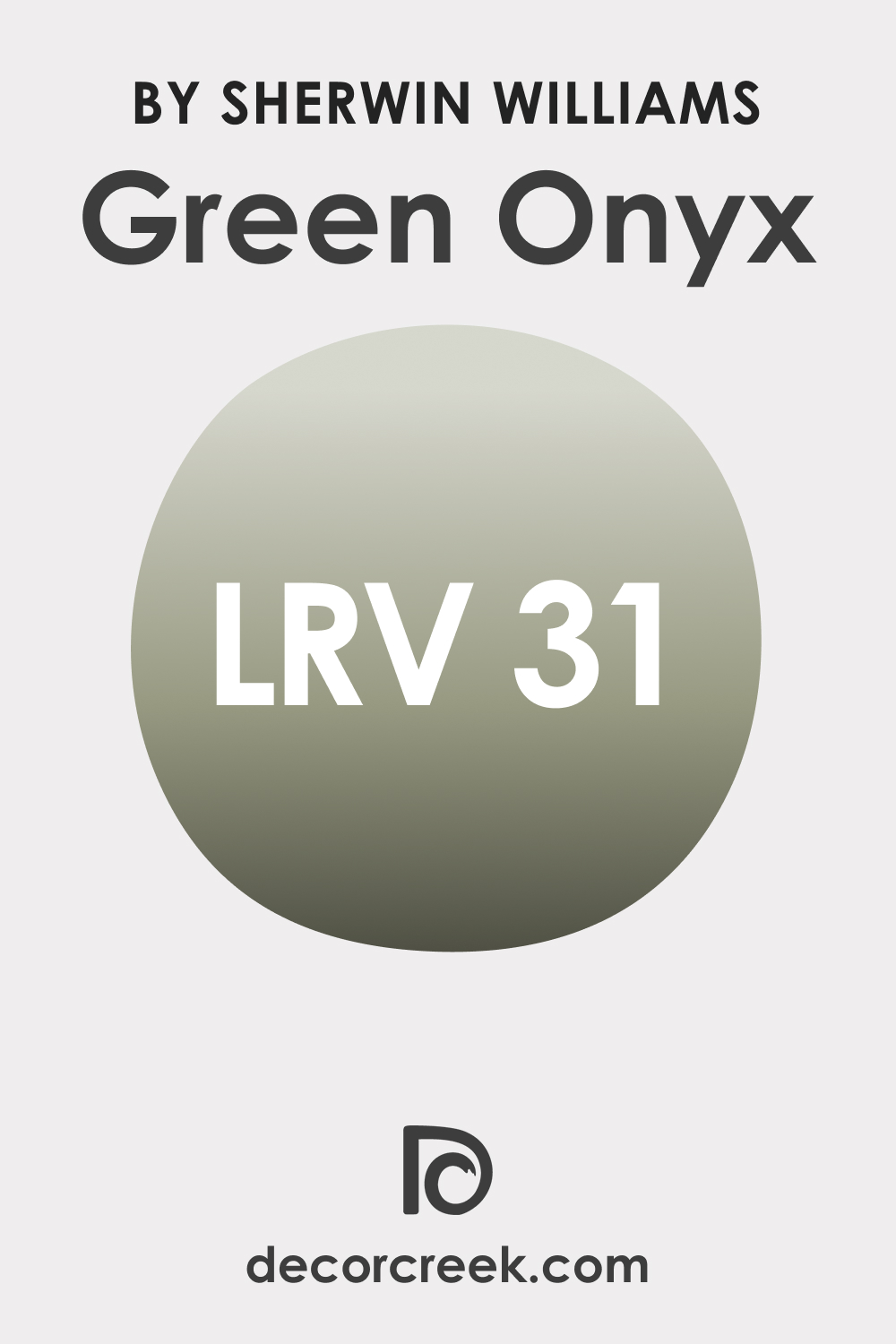 What LRV Green Onyx Paint Color Has?