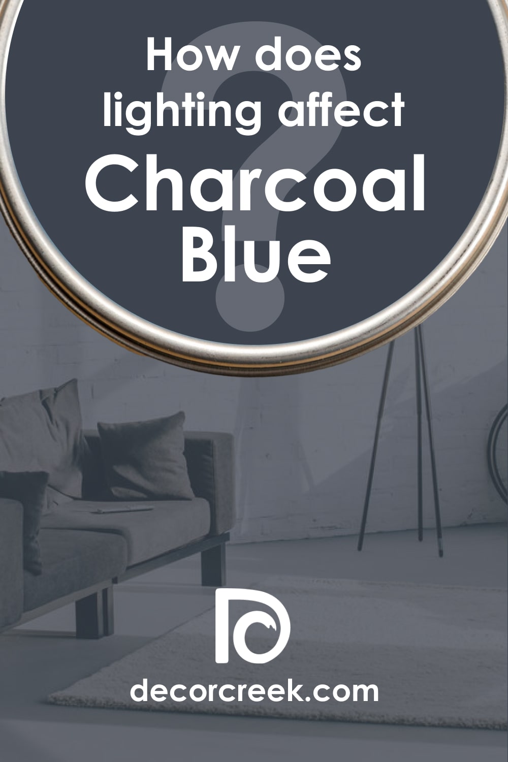 Lighting of Charcoal Blue by Sherwin-Williams 