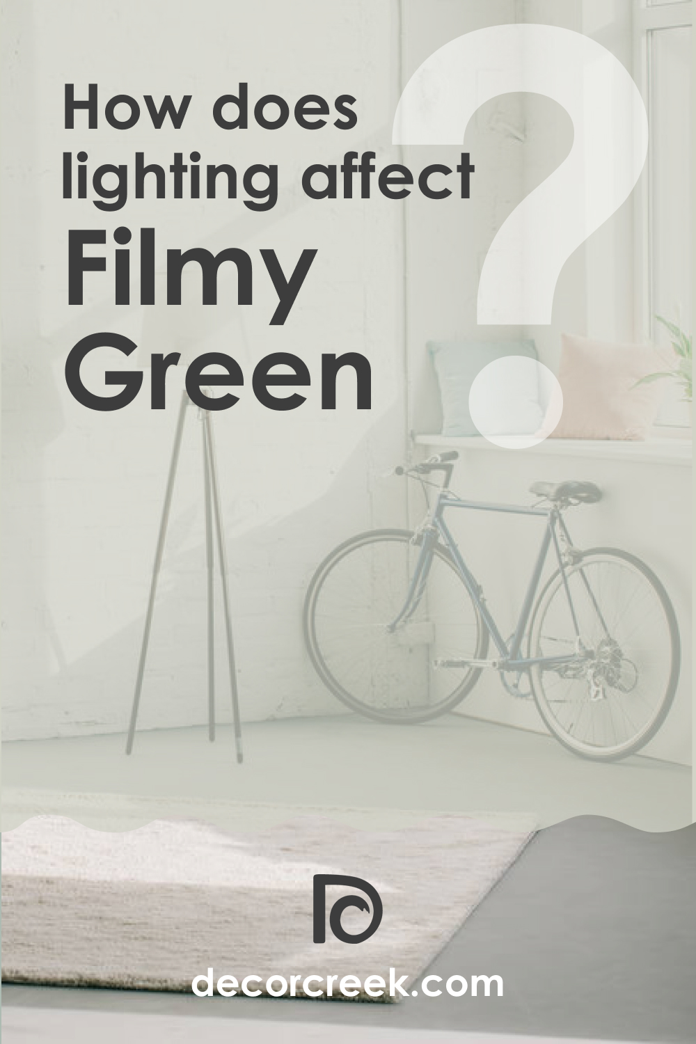 Lighting of SW Filmy Green Paint Color