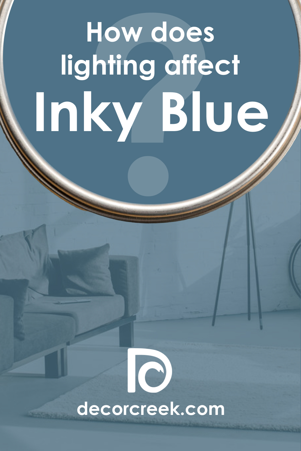 Lighting of SW Inky Blue Paint