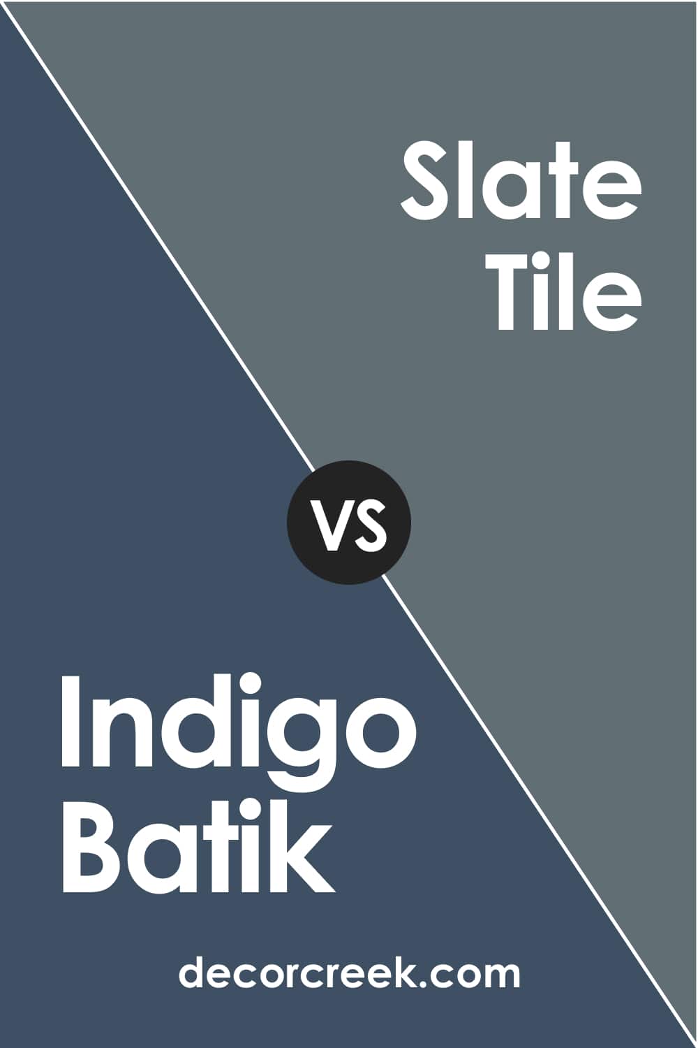 Indigo Batik vs Slate Tile