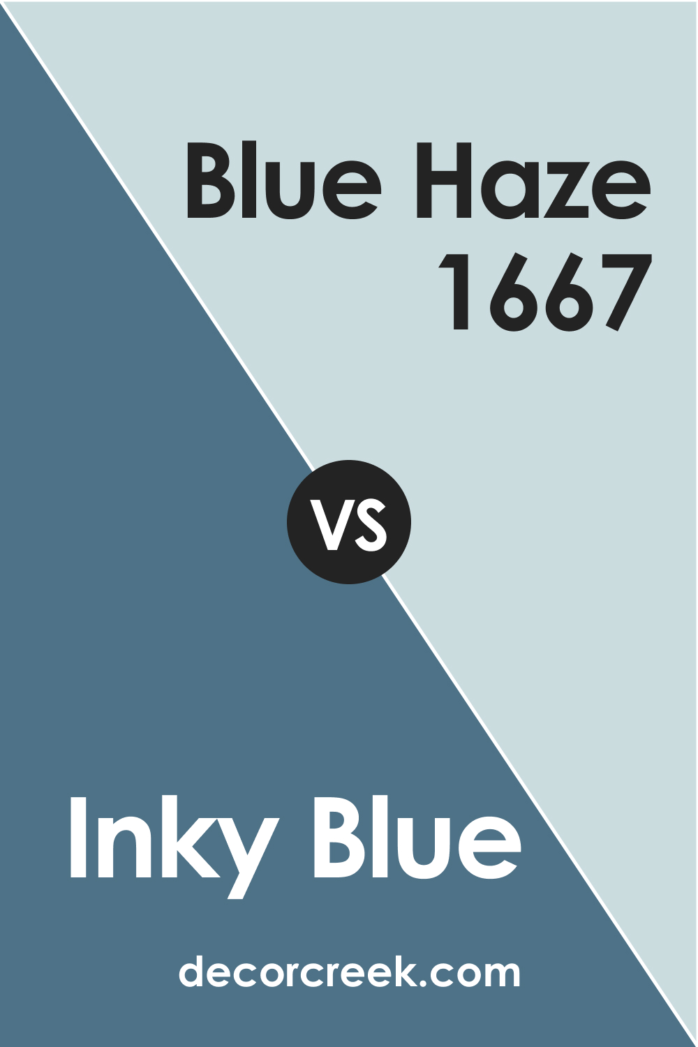 Inky Blue vs Blue Haze