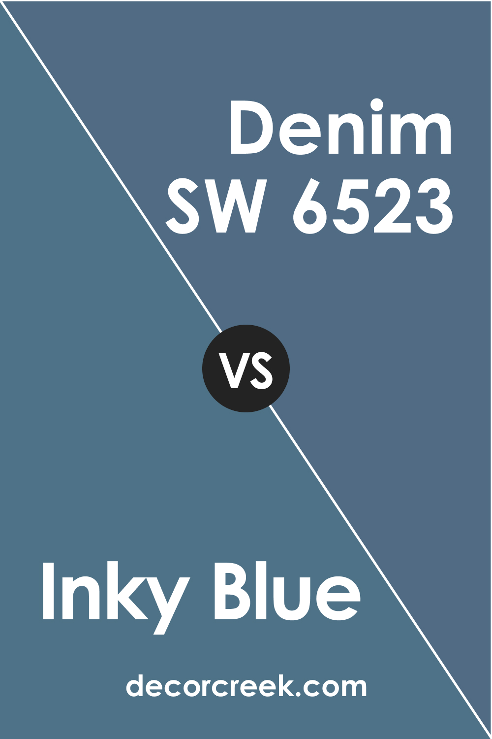 Inky Blue vs Denim