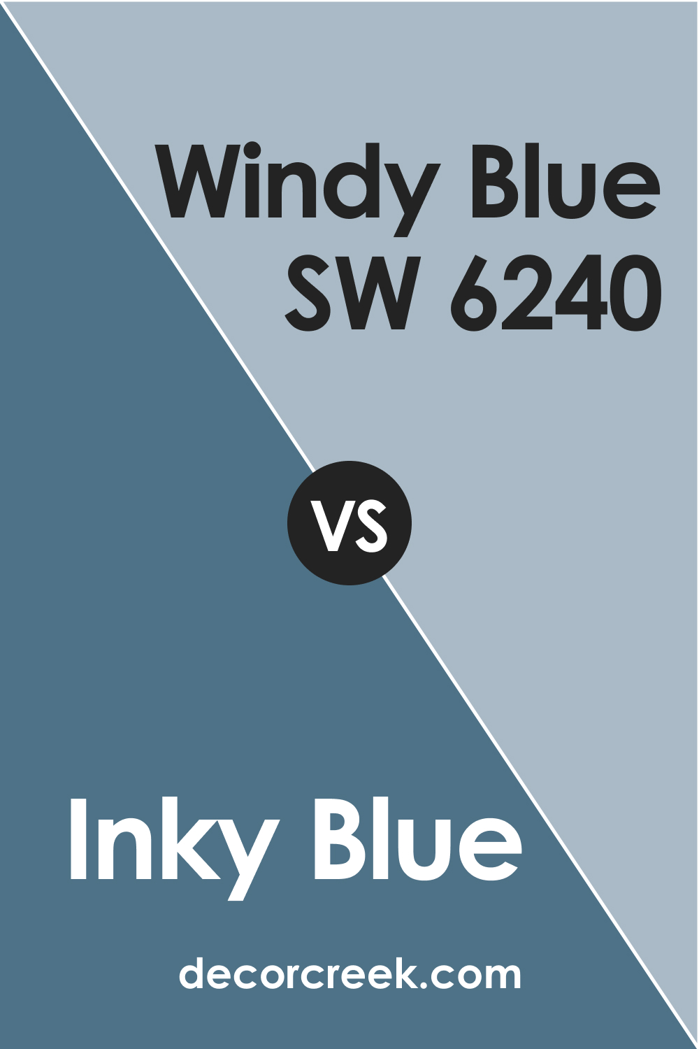 Inky Blue vs Windy Blue