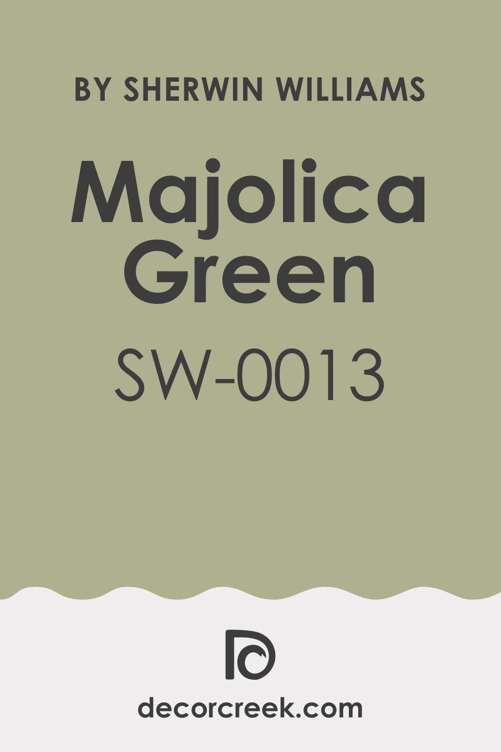 What Kind of Color Is Majolica Green SW-0013?