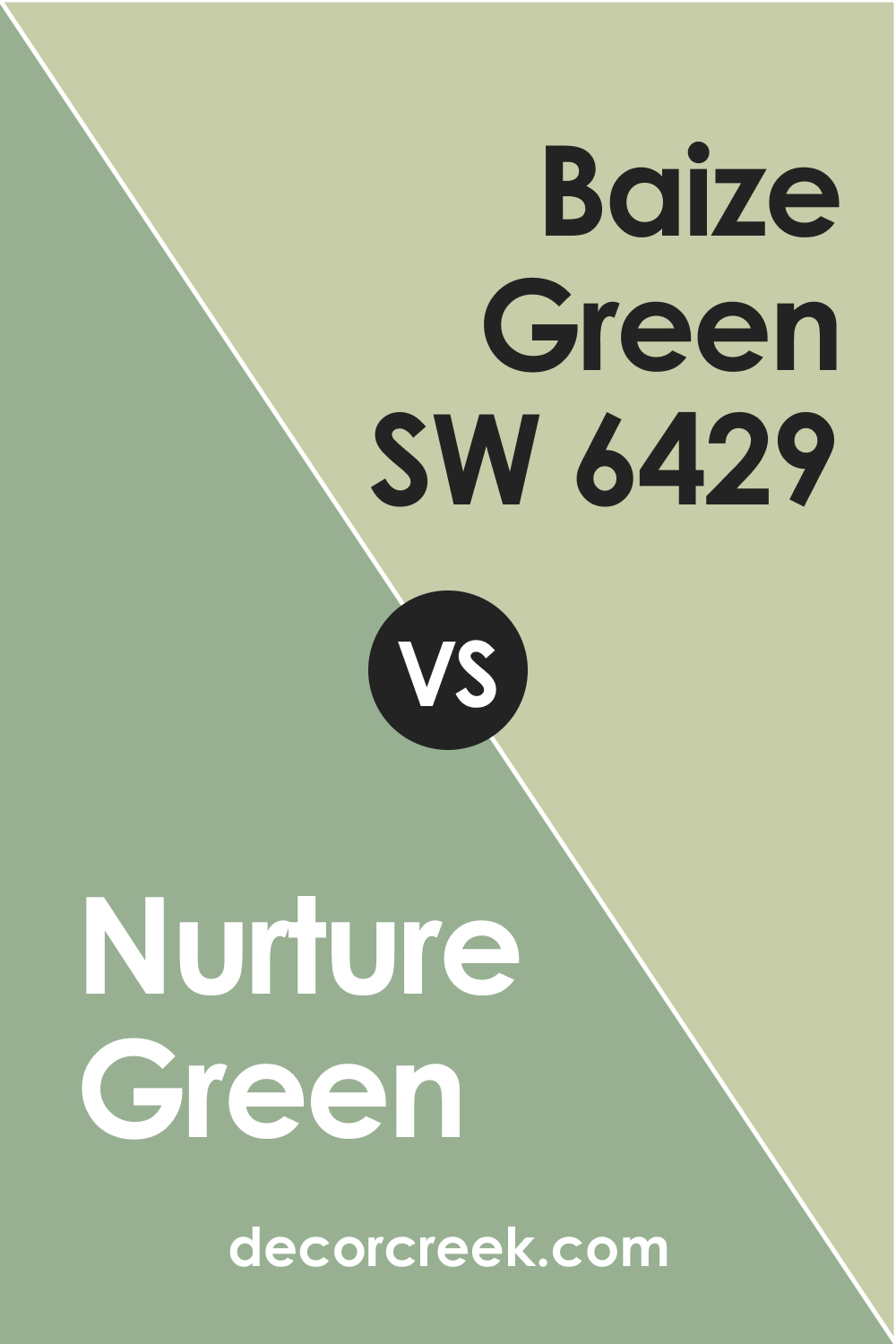 Nurture Green vs Baize Green