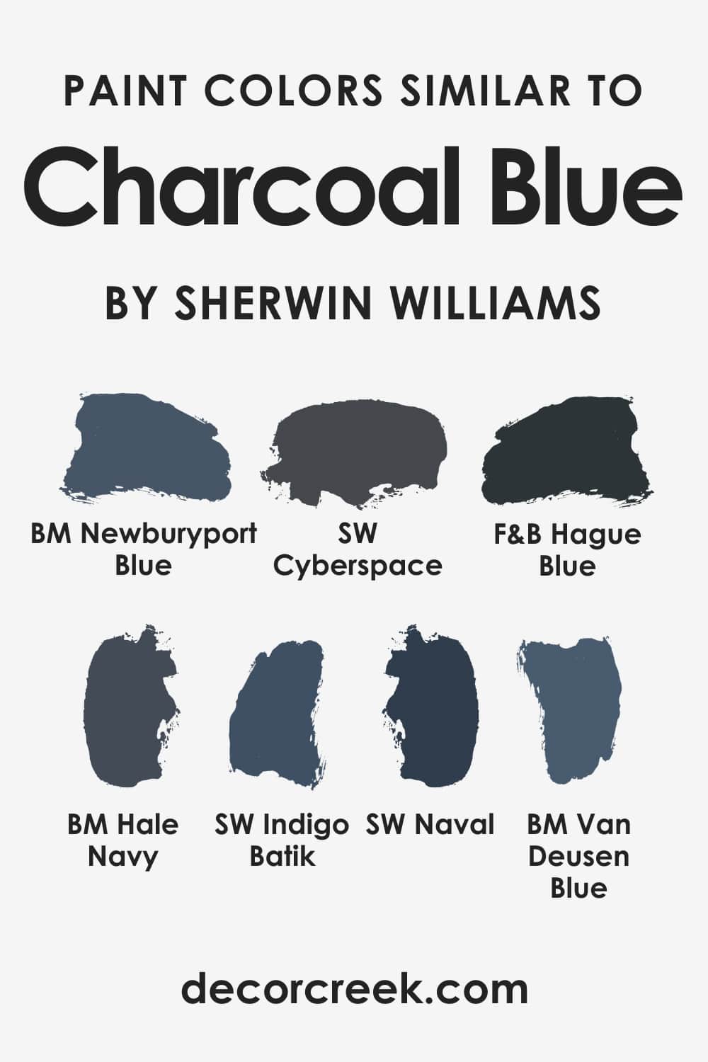 Similar Colors to Use Instead of SW Charcoal Blue SW-2739