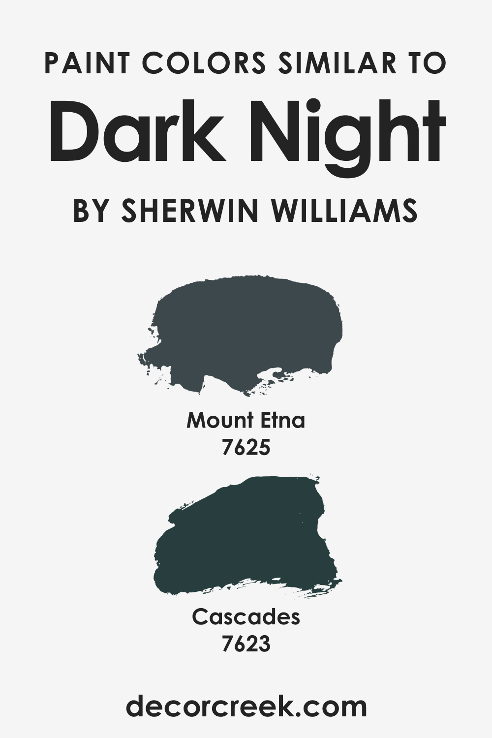 SW Dark Night Similar Colors