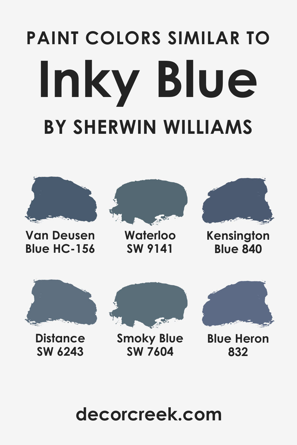 Inky Blue SW 9149 Similar Colors