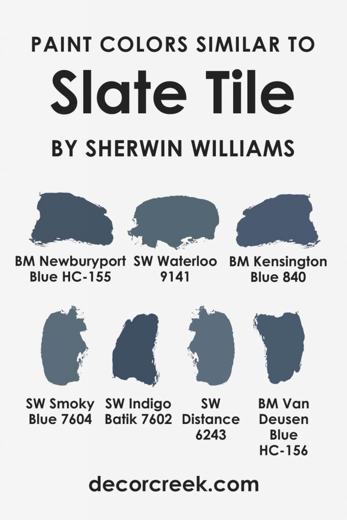 Slate Tile SW-7624 Paint Color by Sherwin-Williams