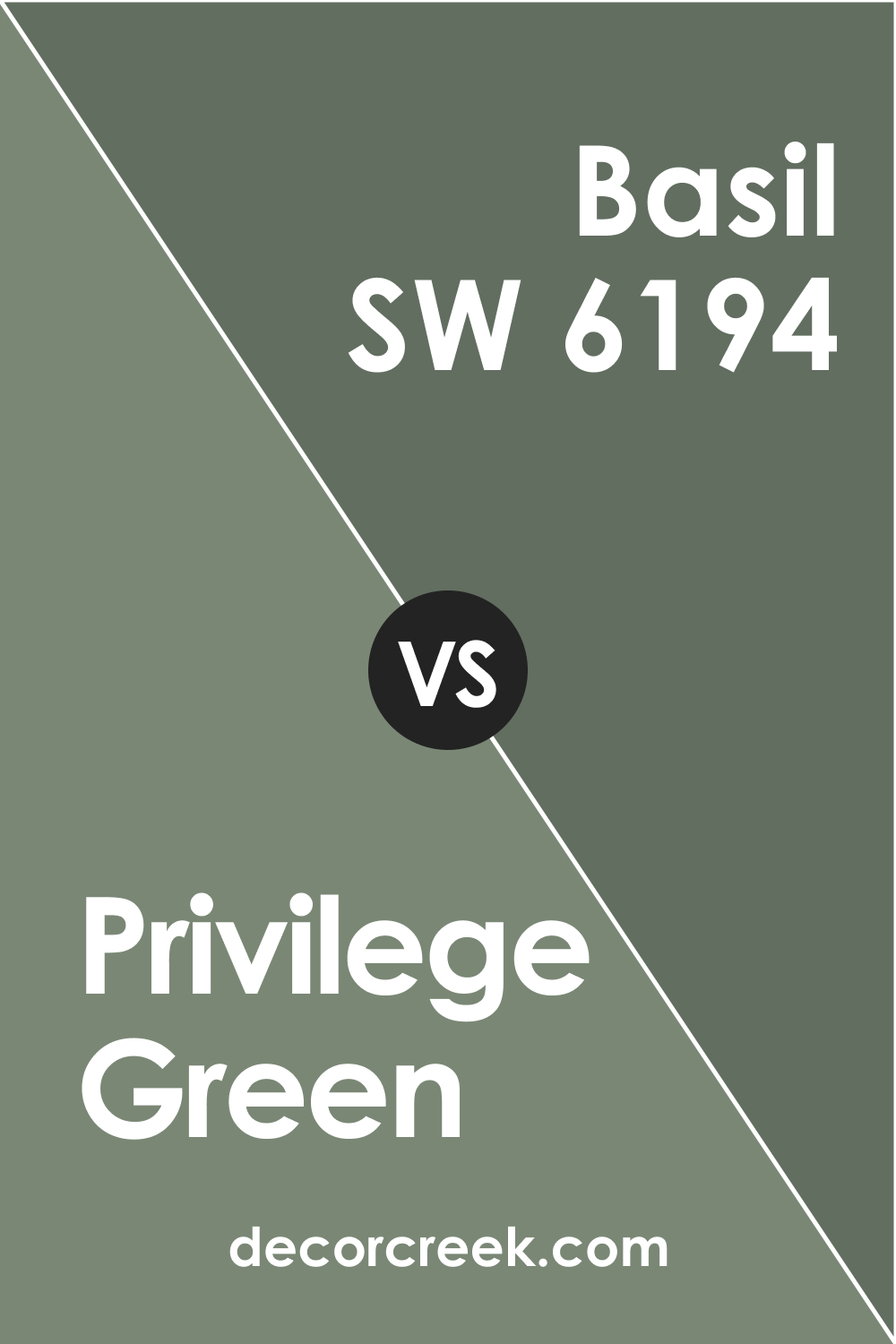 Privilege Green vs Basil