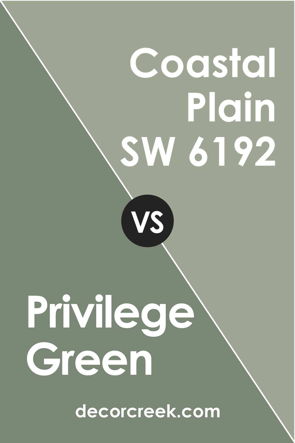 Privilege Green vs Coastal Plane