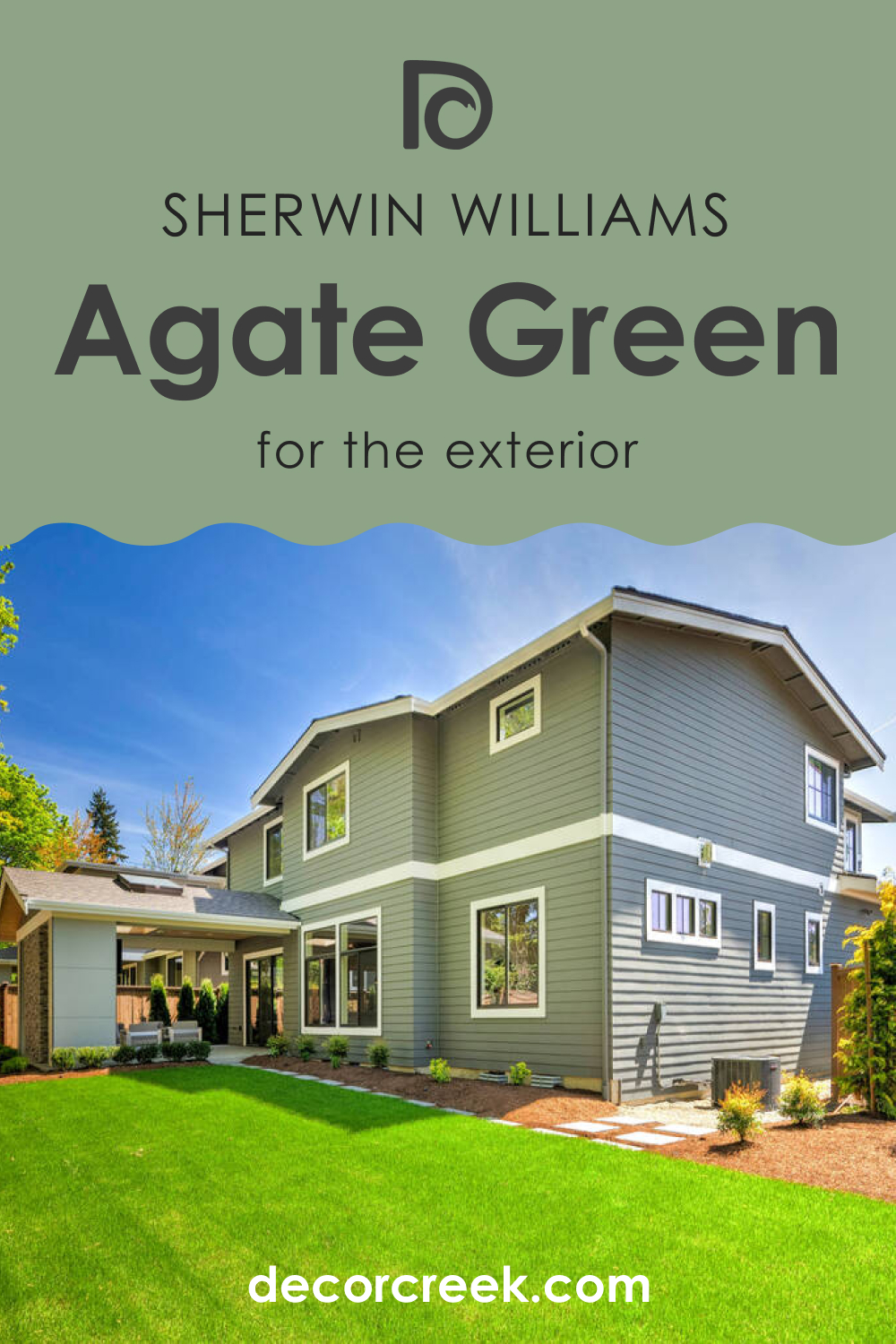 Agate Green SW 7742 for the Exterior Use
