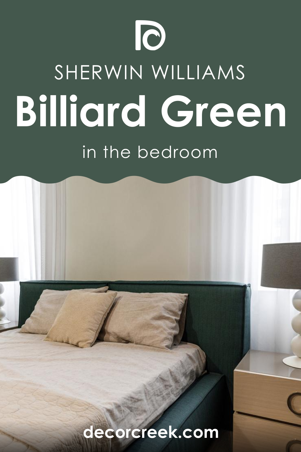 Billiard Green SW 0016 in a Bedroom