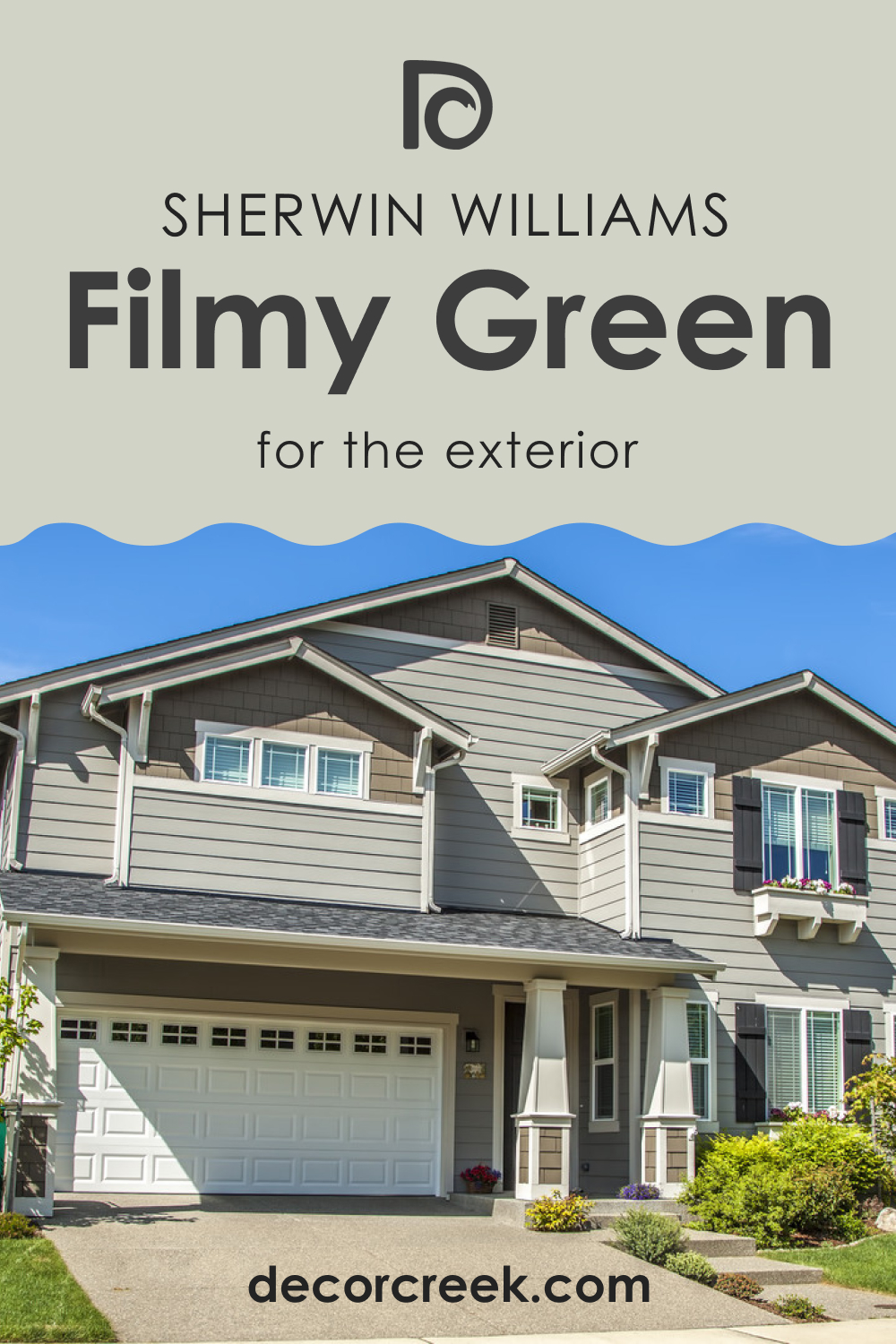 Filmy Green SW 6190 for the Exterior Use
