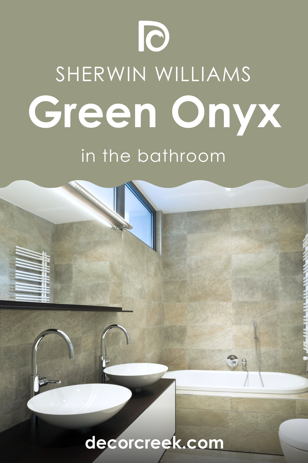Green Onyx SW 9128 on the Bathroom