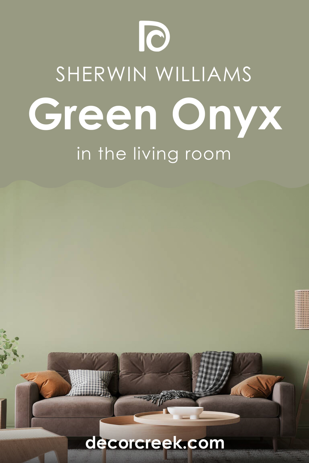 Green Onyx SW 9128 in the Living Room