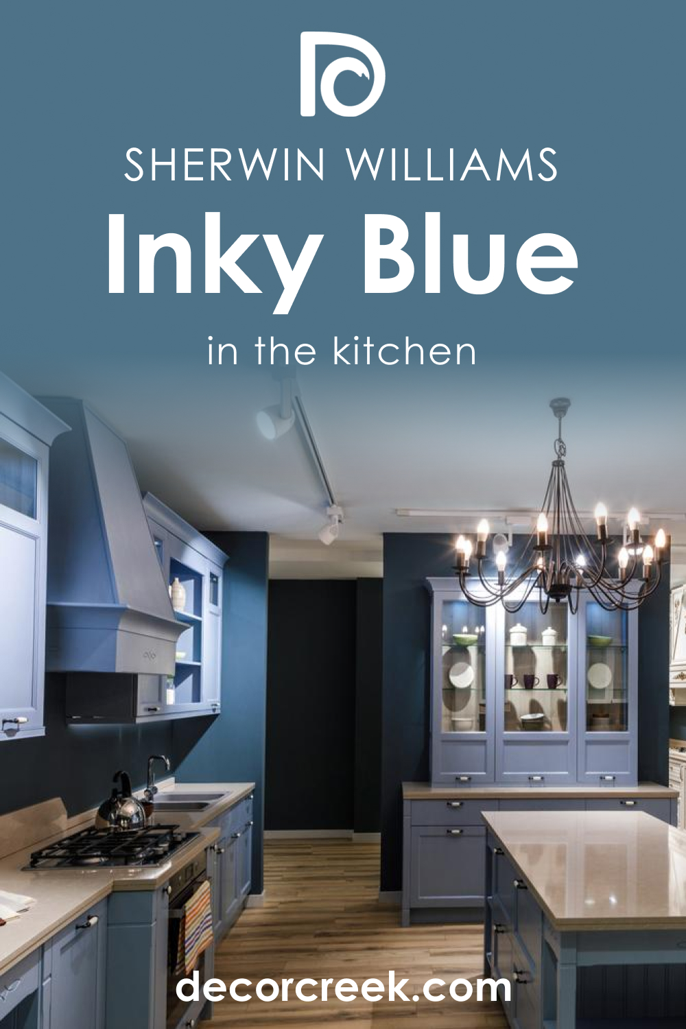 Inky Blue SW 9149 and Kitchen