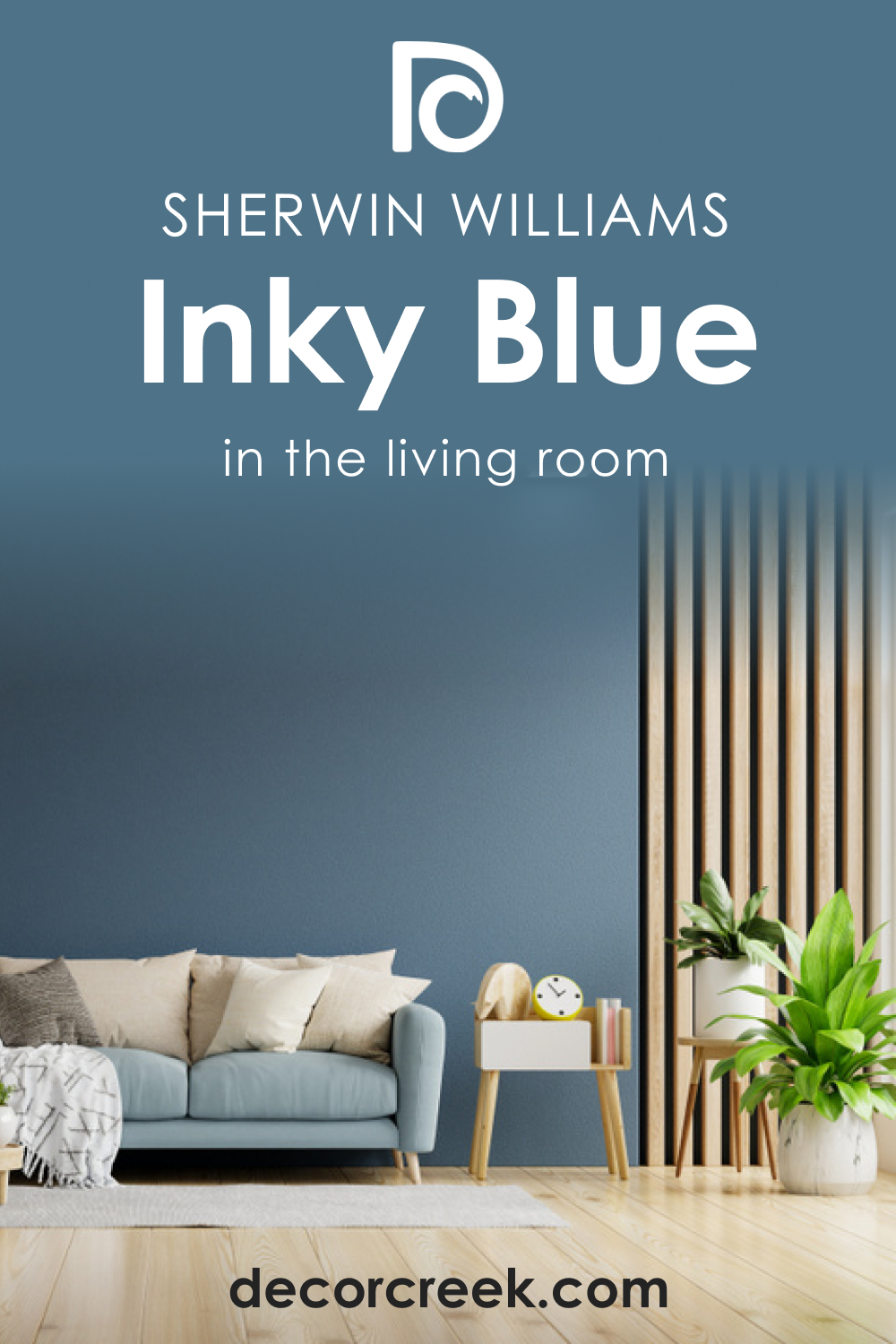 Inky Blue SW 9149 in the Living Room