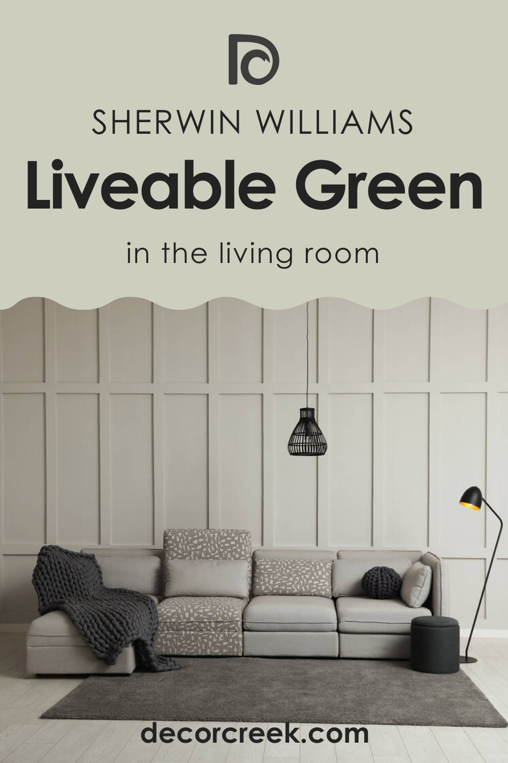Liveable Green SW 6176 in the Living Room