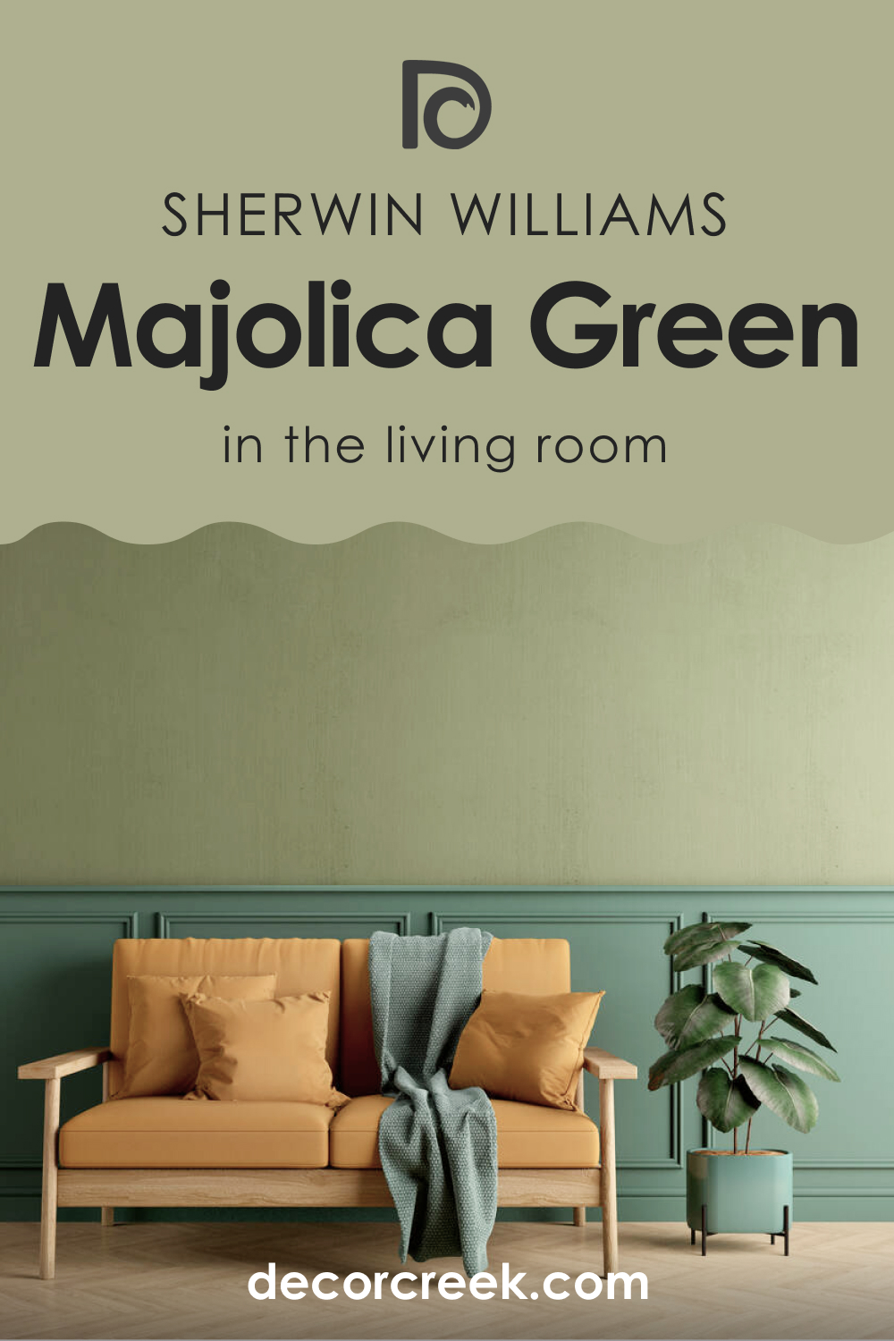 Majolica Green SW-0013 in the Living Room