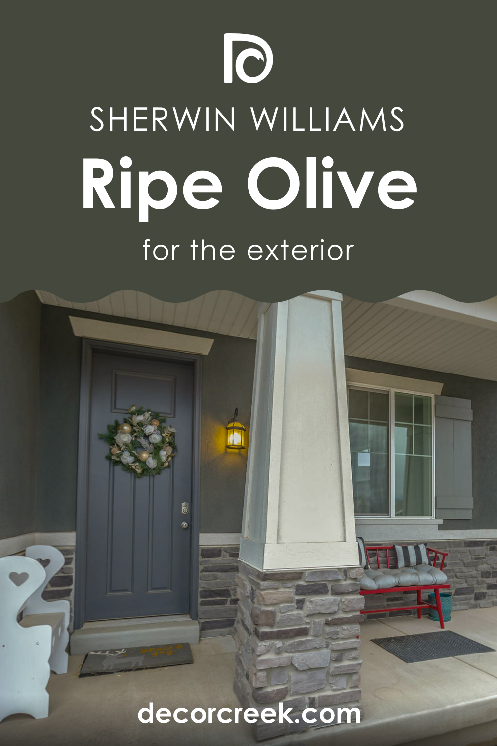 Ripe Olive SW-6209 for the Exterior Use