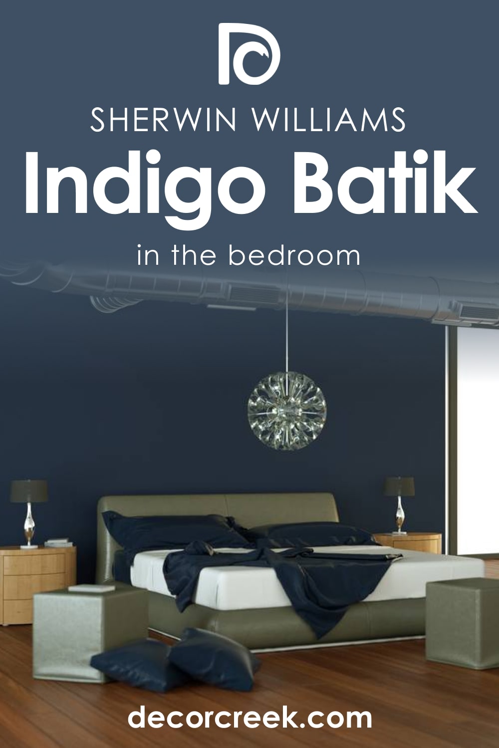 Indigo Batik SW-7602 in a Bedroom