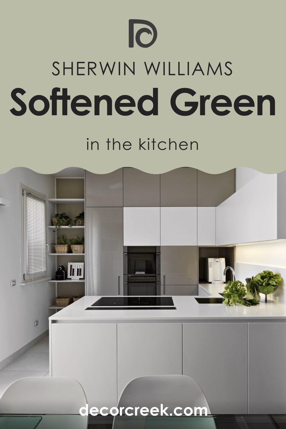 Softened Green SW-6177 for the Kitchen
