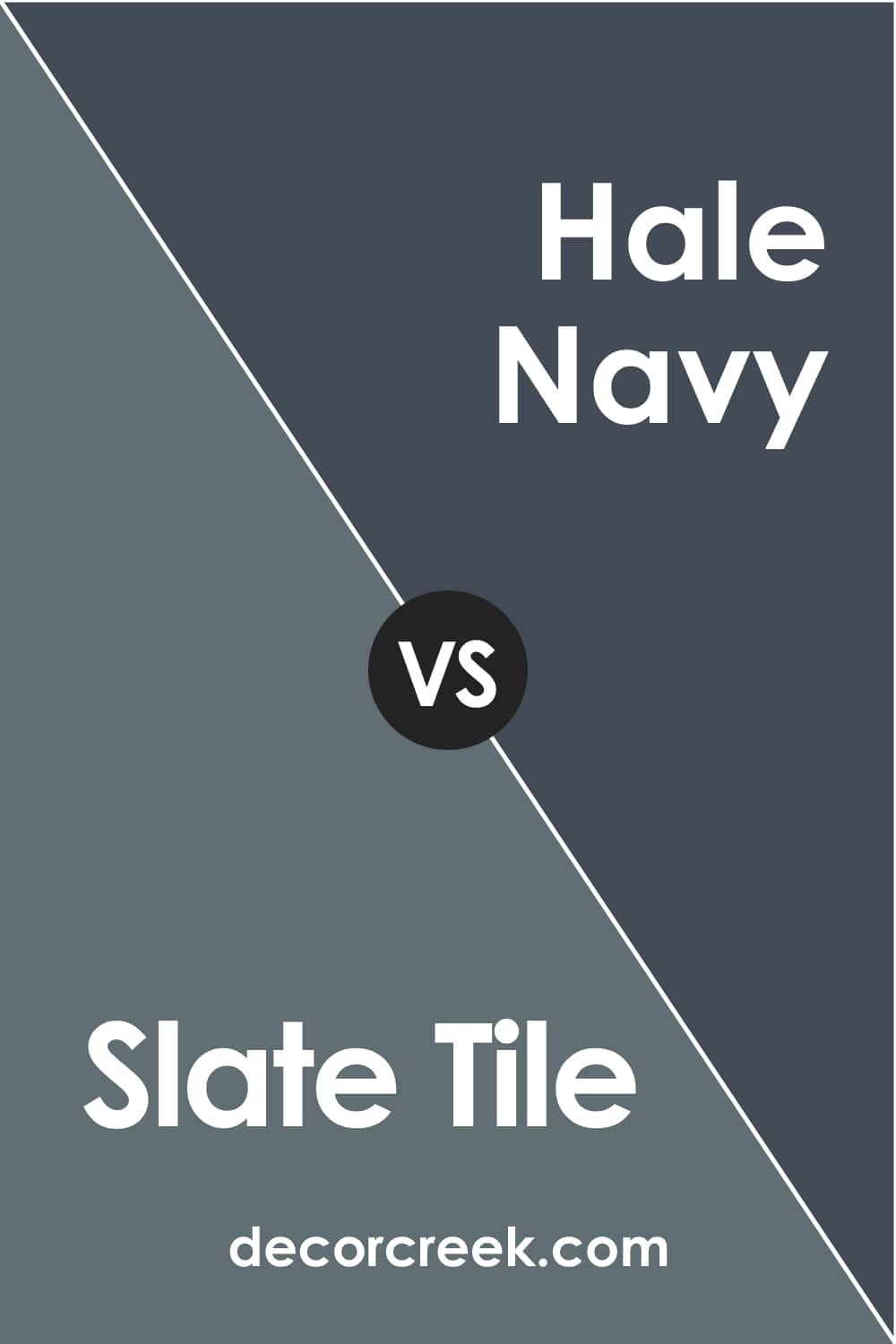 Slate Tile vs Hale Navy