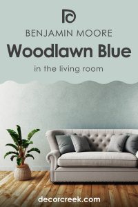 Woodlawn Blue HC 147 Paint Color By Benjamin Moore DecorCreek   Benjamin Moore. Woodlawn Blue In The Living Room 200x300 