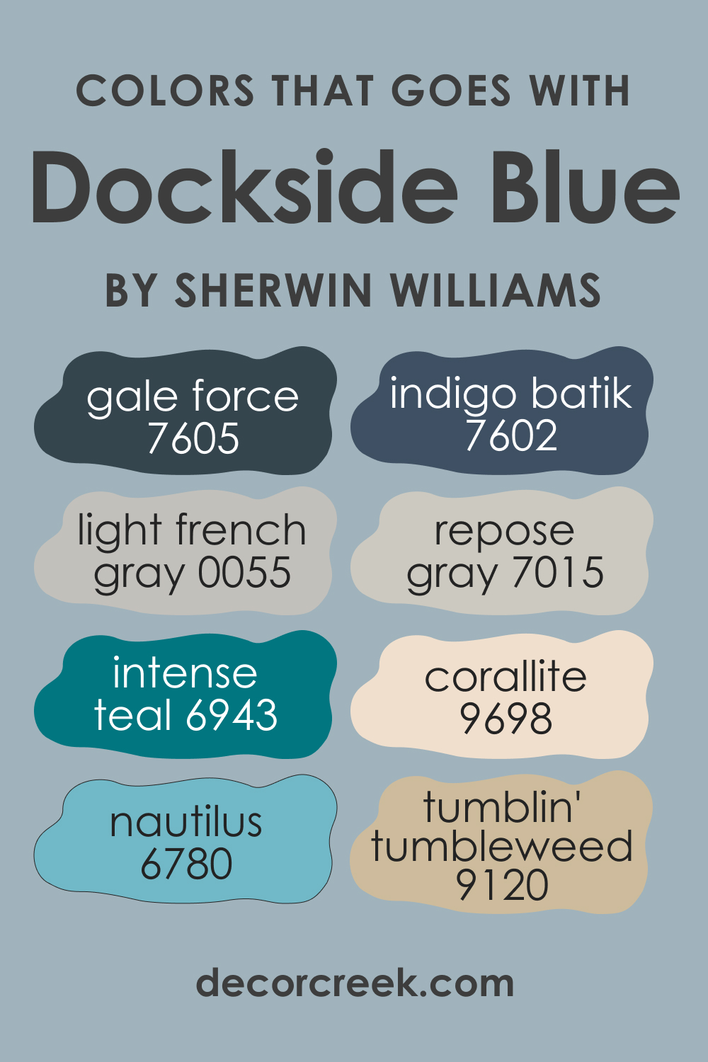 Colors That Go With Dockside Blue SW 7601