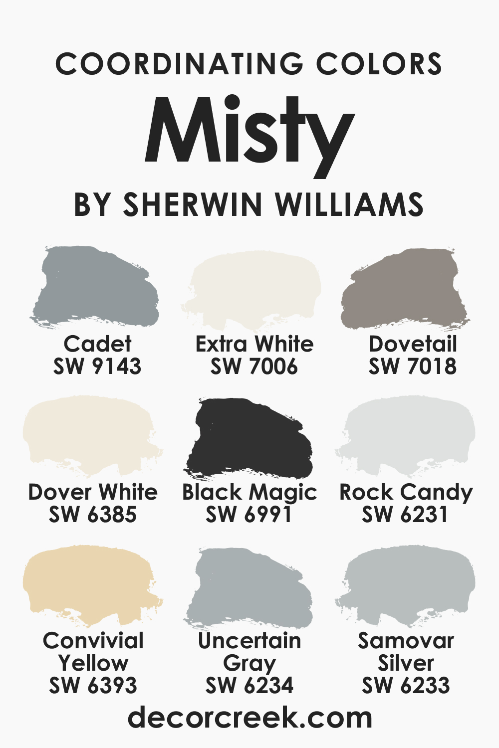 Misty SW 6232 Paint Color by Sherwin-Williams - DecorCreek