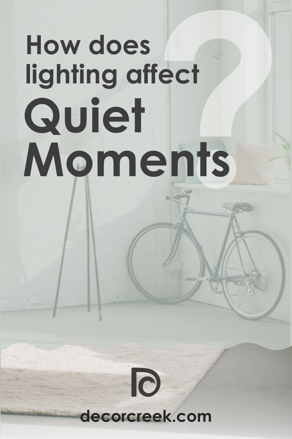 Lighting of BM Quiet Moments Paint Color