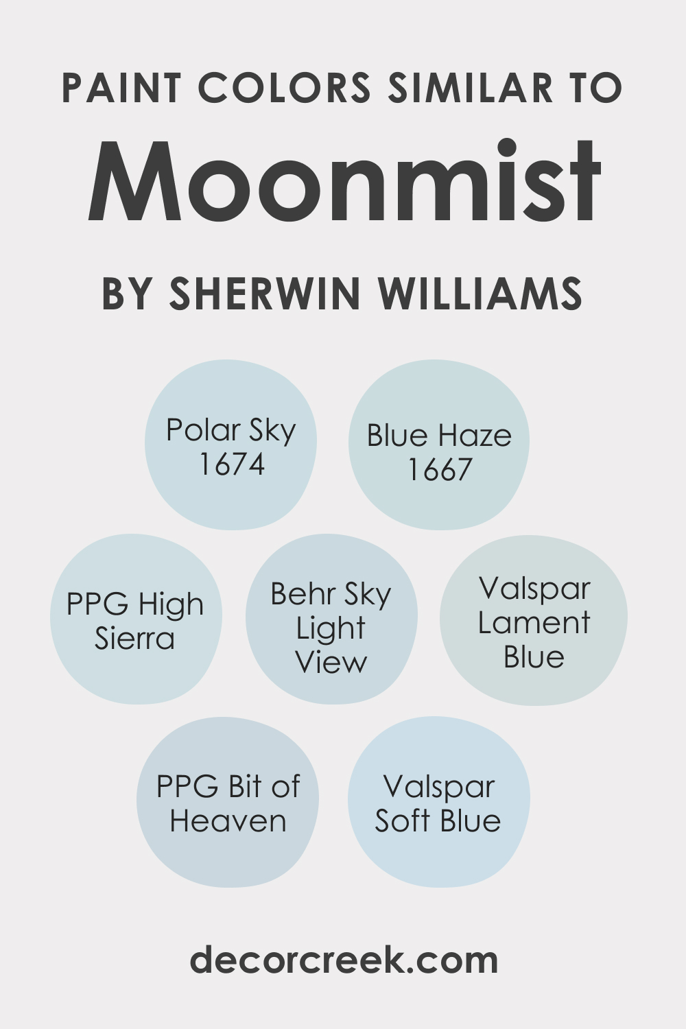 Colors Similar to Moonmist SW-9144 Paint Color