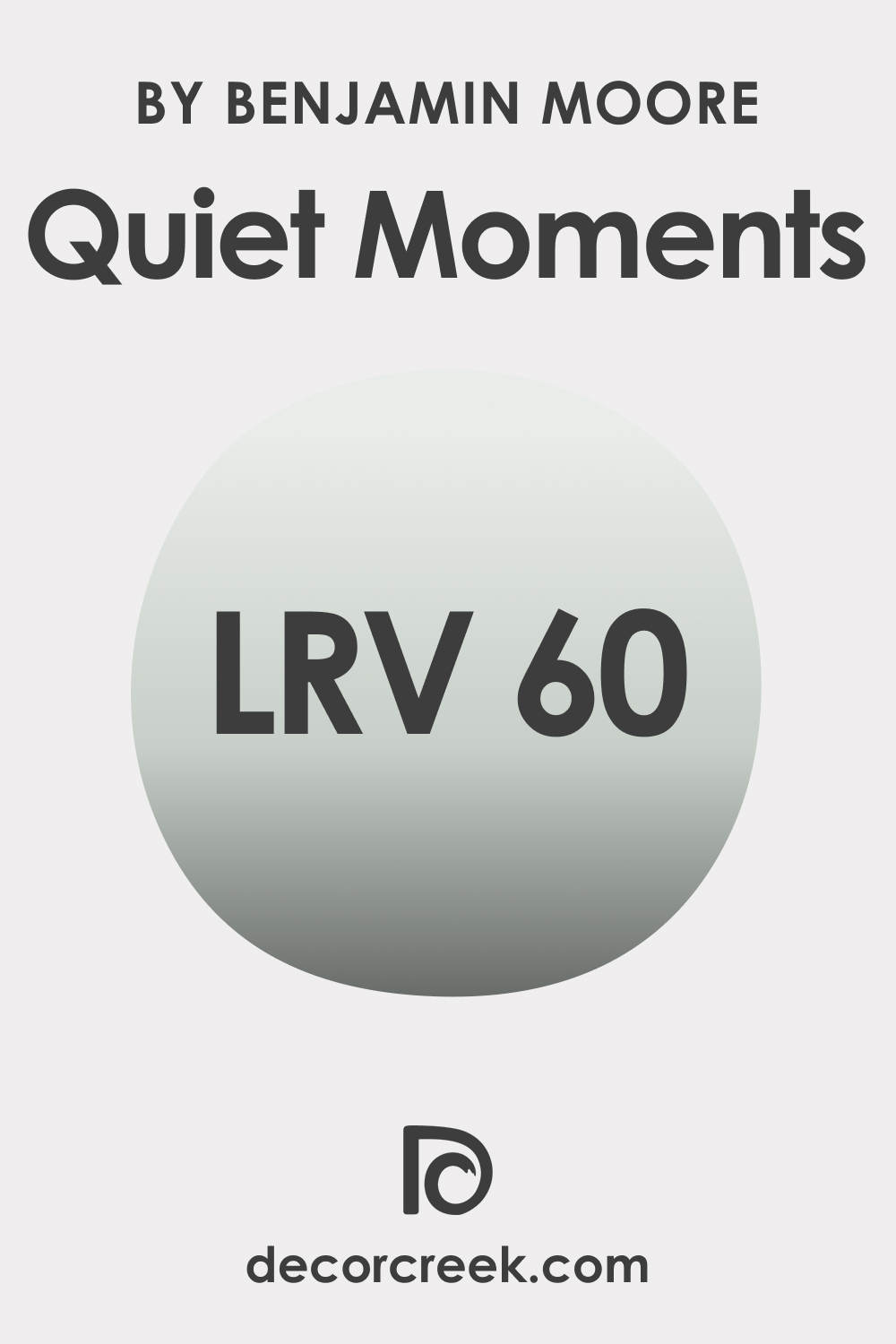 LRV of BM Quiet Moments Paint Color