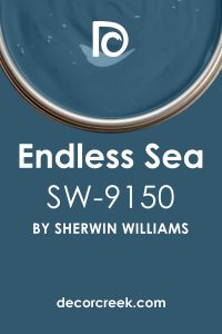 Endless Sea SW 9150 Paint Color by Sherwin-Williams - DecorCreek