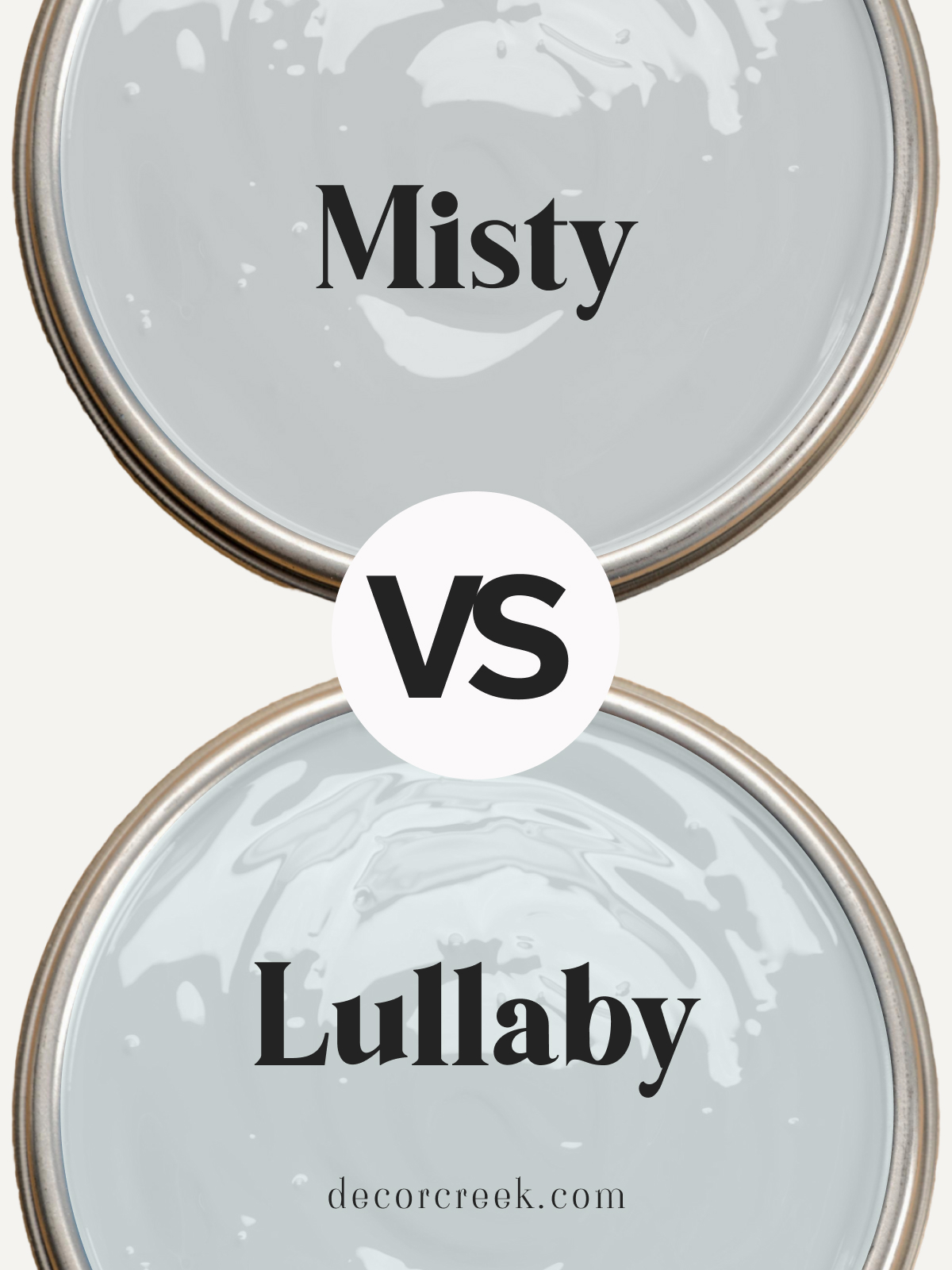 Sherwin Williams Misty SW 6232 vs Lullaby SW 9136