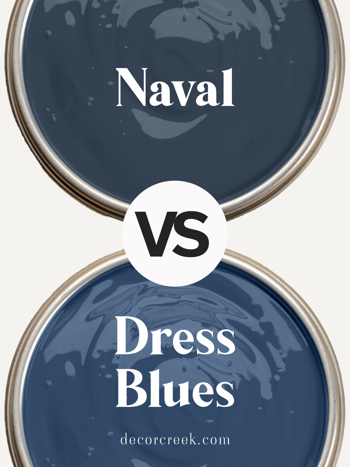 Dress Blues SW 9176 vs Naval SW 6244 by Sherwin Williams